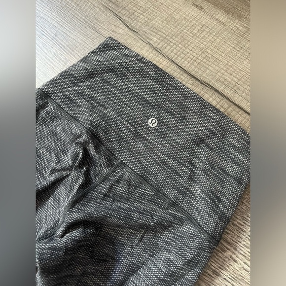 Lululemon Wunder Under Pant III Coco Pique Black White 4 Full Length Yoga Gym - Picture 5 of 7